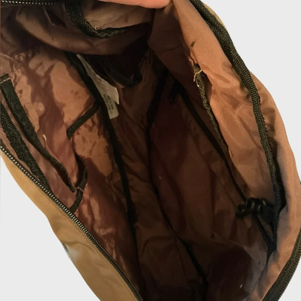 L.L. Bean AmeriBag Sling Backpack Brown Healthy Back Bag USA